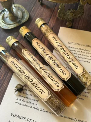 Kit ritual 4 preparados hechicería 20ml para brujería tradicional rituales para fin de ciclo magia brujería esoterismo ocultismo ceremonias espiritualidad